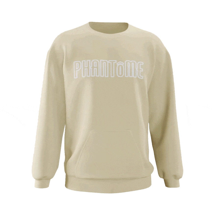 "God's Time " Pocket Sweatshirt Natural